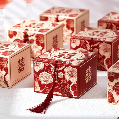 Свадебная сувенирная подарочная коробка конфеты 2025 Свадебная свадебная конфеты коробка китайская конфеты подарочная коробка для бумажной коробки для упаковки пустая коробка