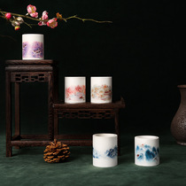 Ancient wind special oil and paper tape Chinese landscape peach forest crane Lotus Pond small view DIY hand account diary decorative tape