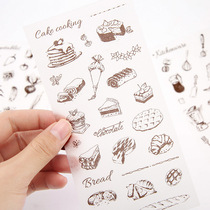 Creative flat sheets and paper stickers Happy Fruits Vegetables Food DIY Decorative Handbill Stickers 6 sheets