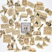 Strangeness Ink Box Mounted Stickers All Things Small Print Comeback Ancient Wind Animal And Plant Seal DIY Handbill Decoration Adhesive Sticker