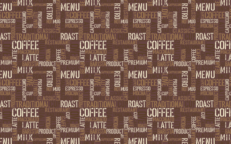 怀旧风格咖啡厅壁