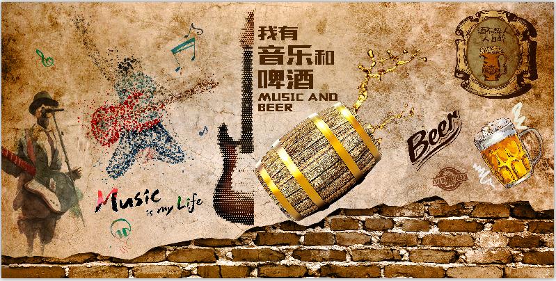 复古砖墙啤酒酒吧