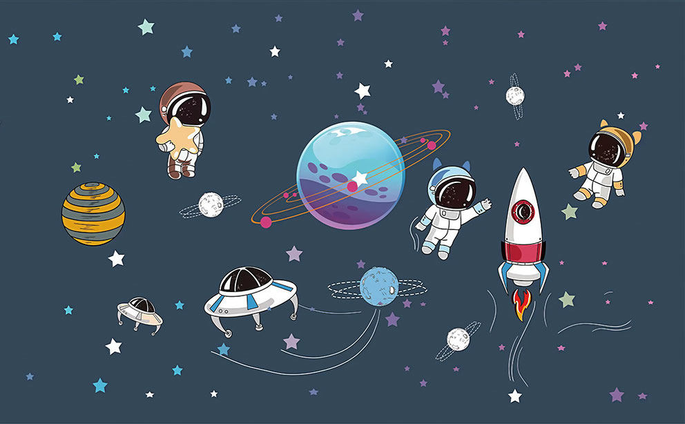 现代简约宇宙星空