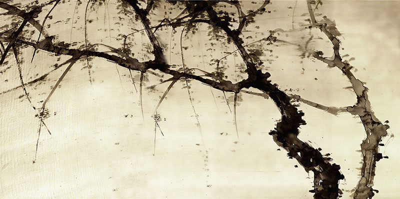 背景墙新中式水墨