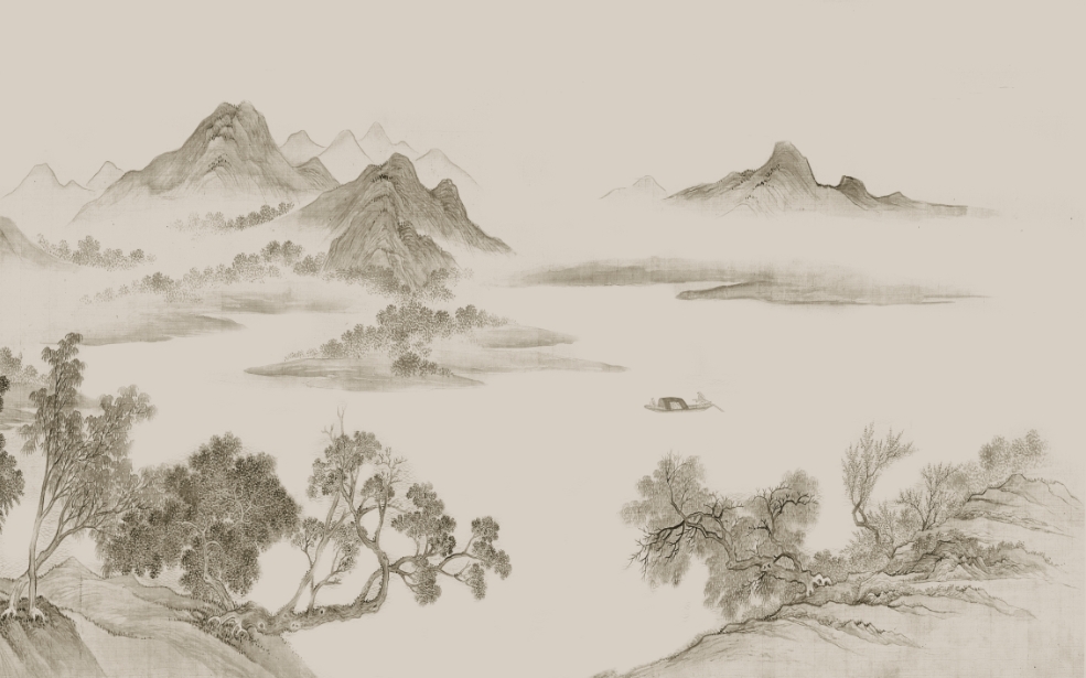 新中式复古山水背