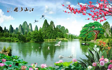 江山多娇风景图 