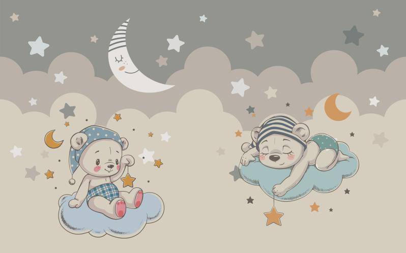 儿童房卡通手绘可
