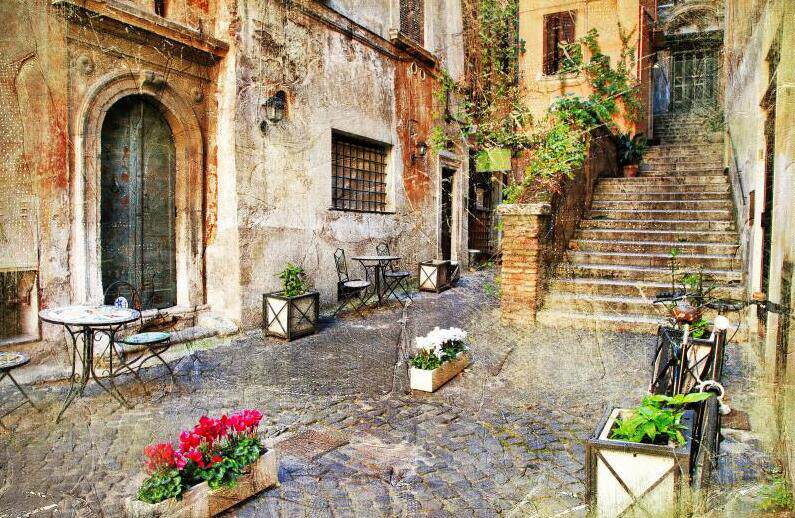 美丽的欧洲街道景