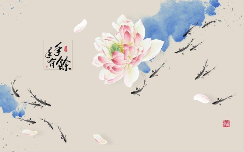 新中式 荷花 年
