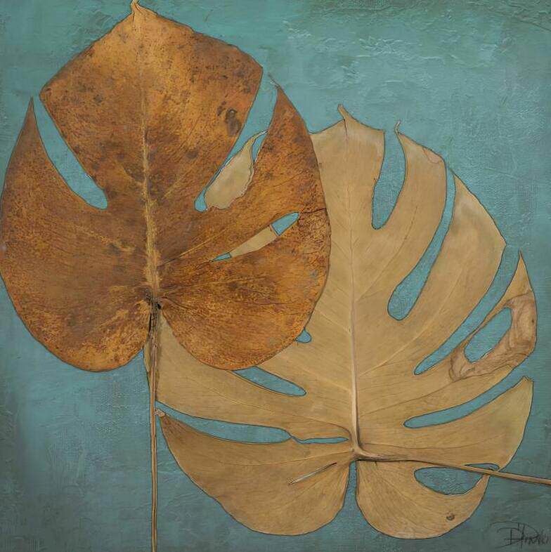 装饰画 叶子背景