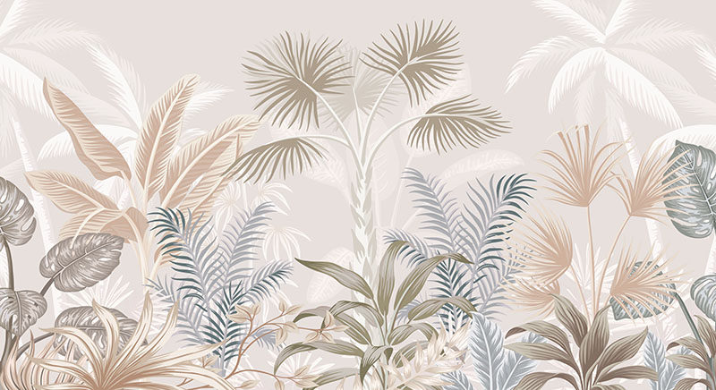 背景墙热带雨林植