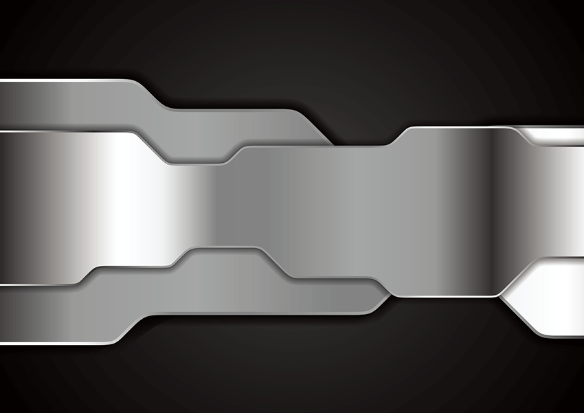 现代轻奢银色金属