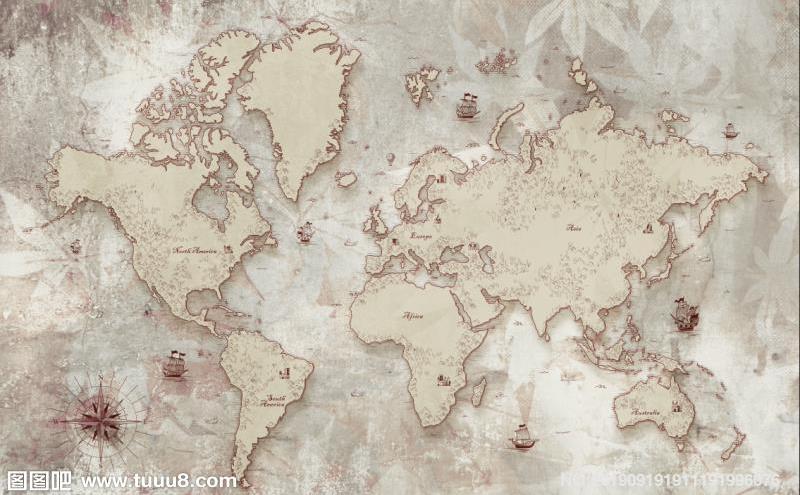 现代简约地图背景