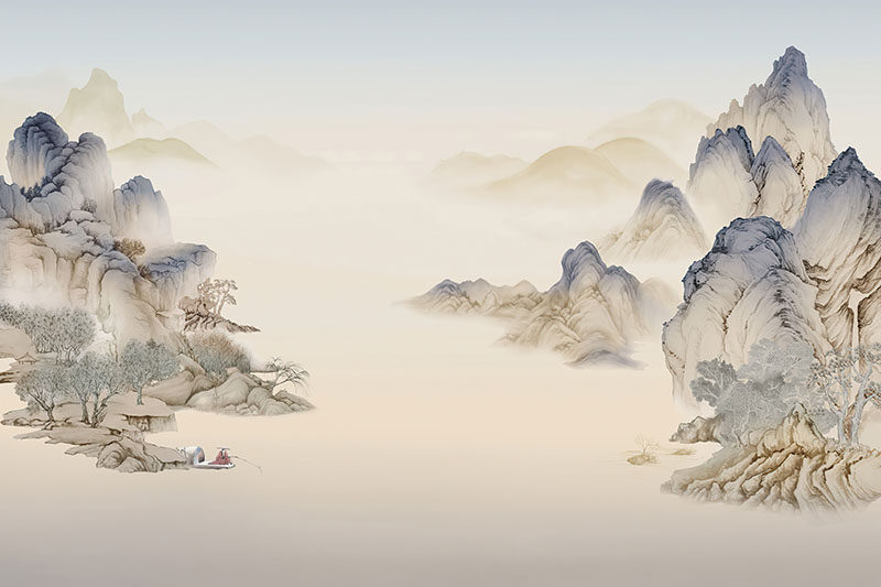 背景墙新中式复古