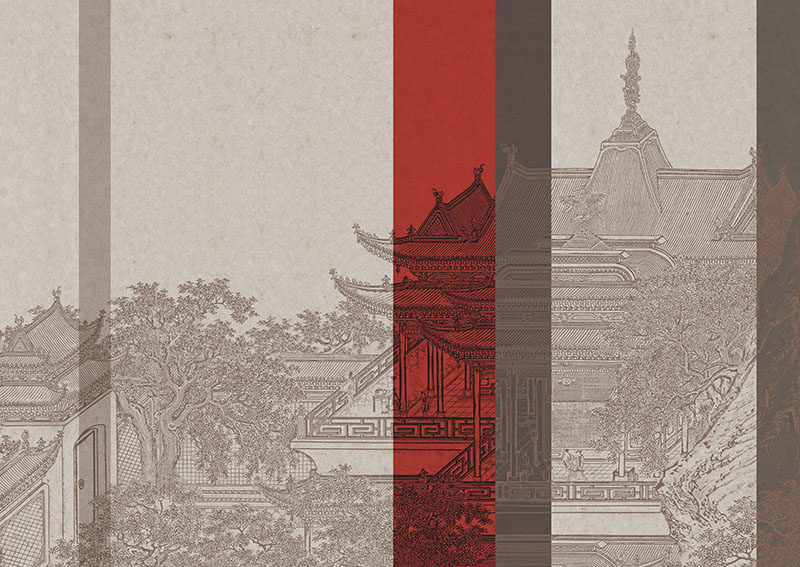 背景墙新中式复古