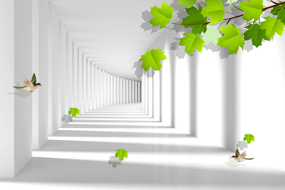 现代简约背景墙延