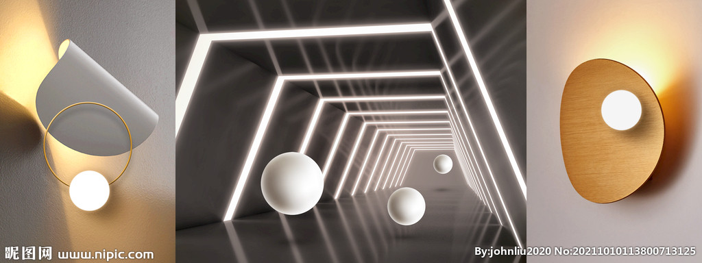 延伸空间装饰背景