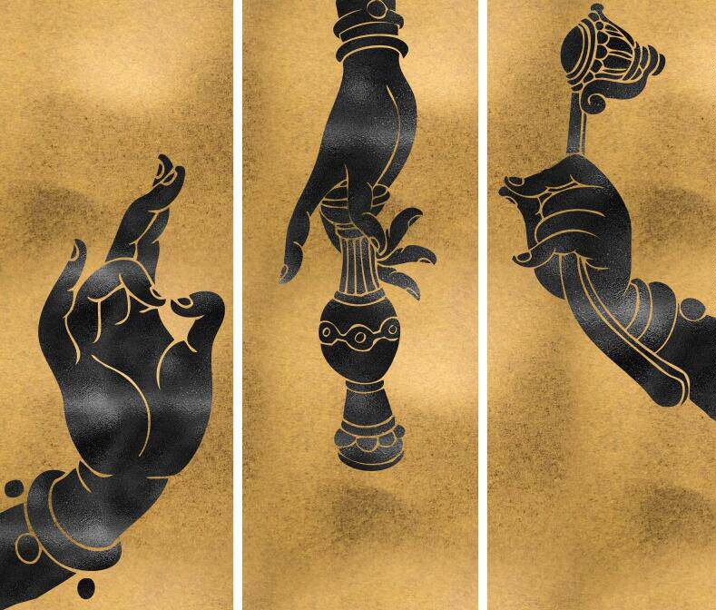 新中式禅意佛手装