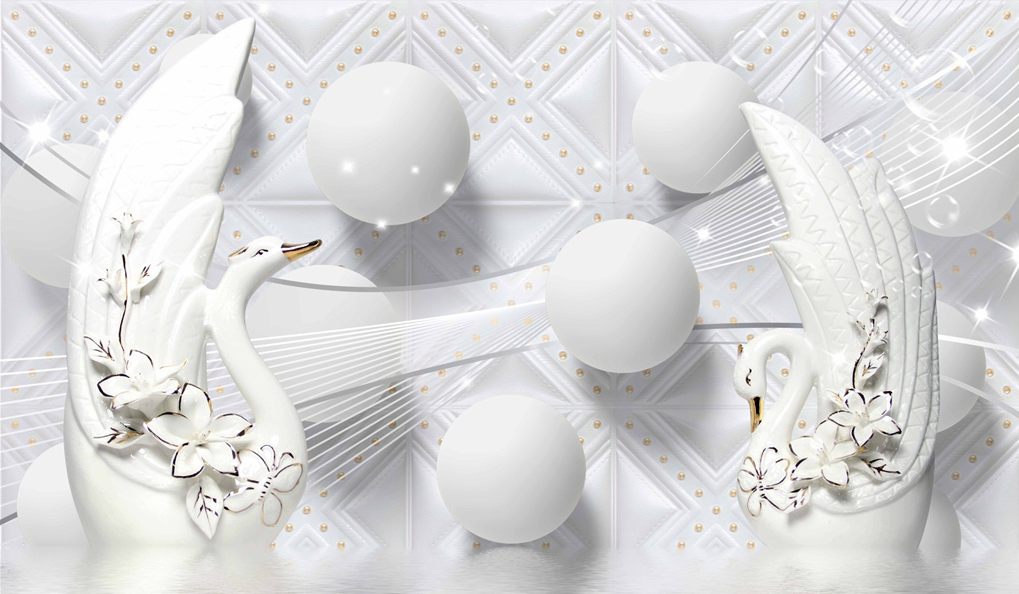 天鹅 爵士白 圆