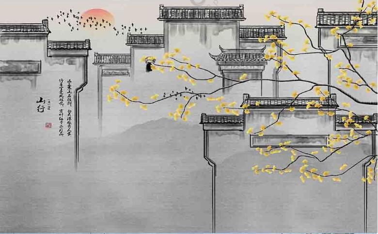 新中式徽派建筑银