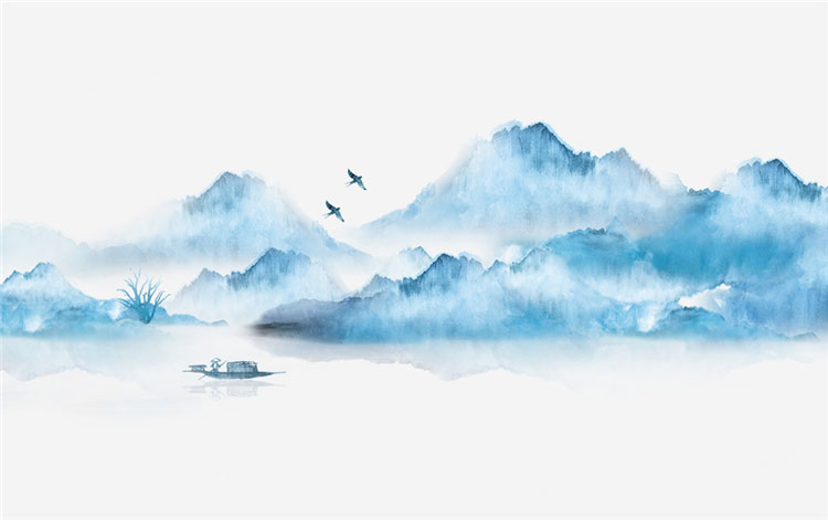 新中式意境复古山