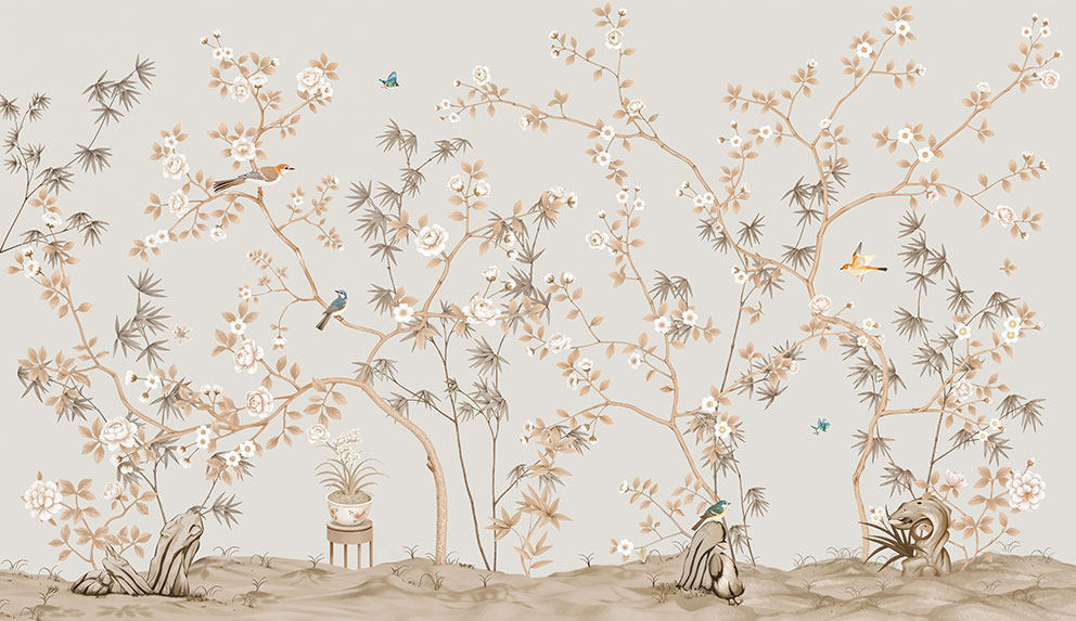 不分层新中式背景