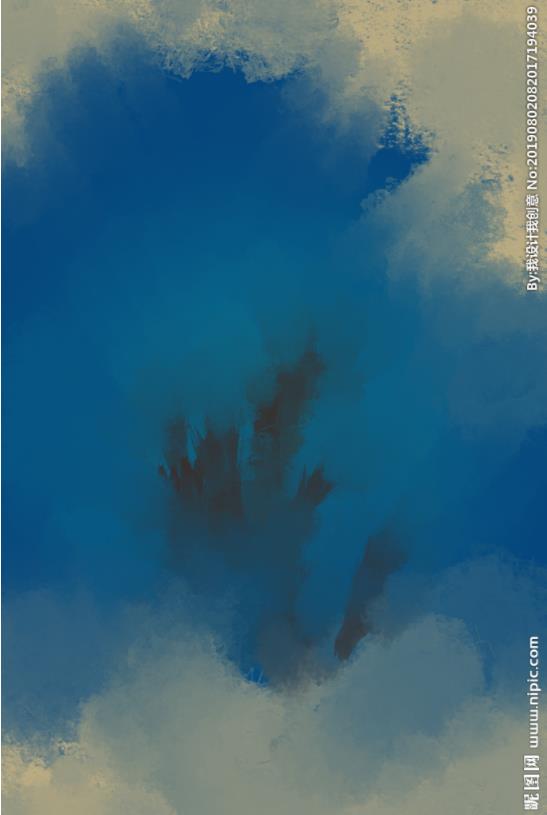 油画 油墨画 水