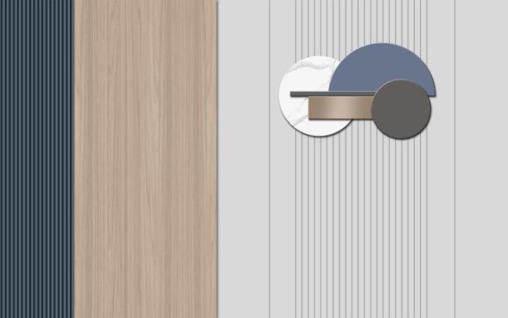 轻奢后现代背景墙