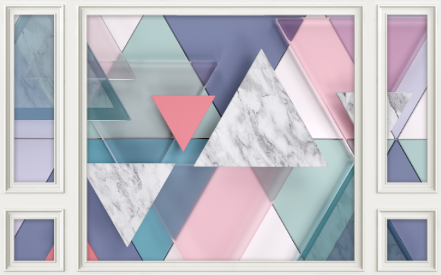 现代简约背景墙五