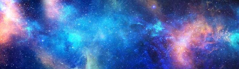 蓝色星空,星云,
