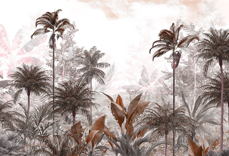 背景墙热带雨林植