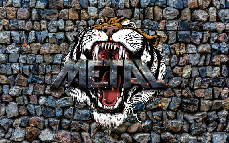 墙砖，老虎，英文