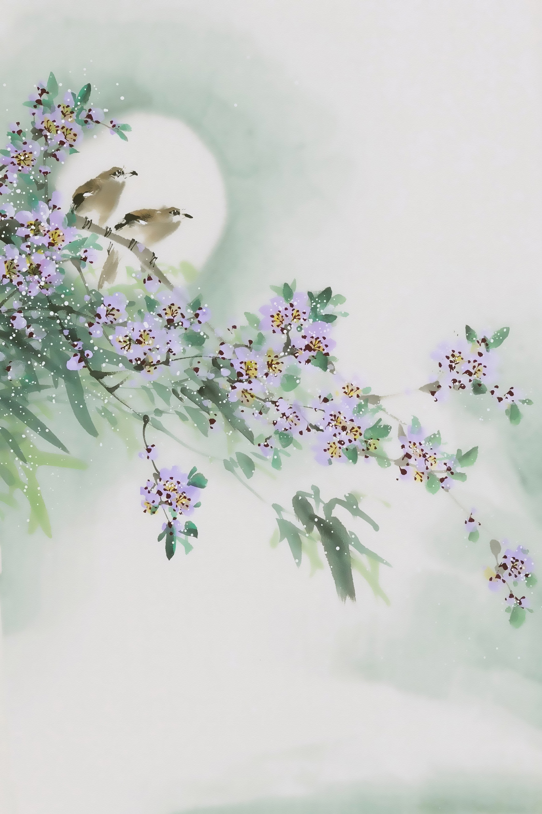 不分层新中式花鸟