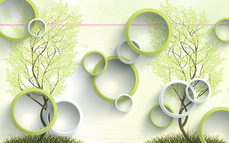 现代简约背景墙立