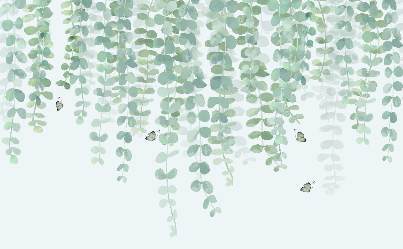 现代清新手绘植物