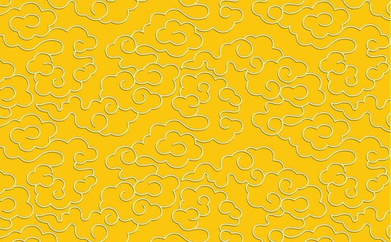 金色祥云背景 佛