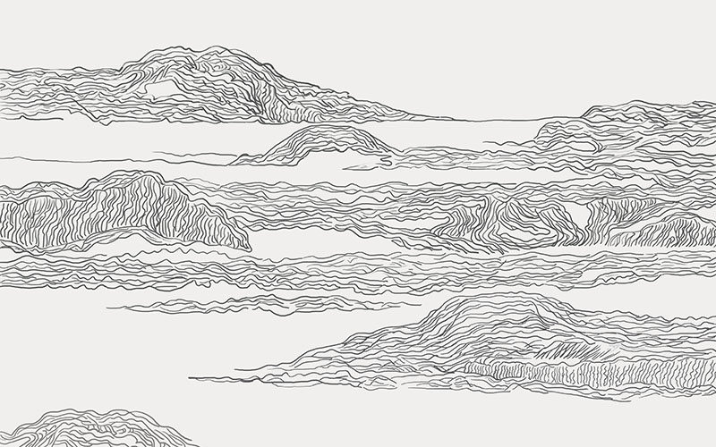 现代简约背景墙线