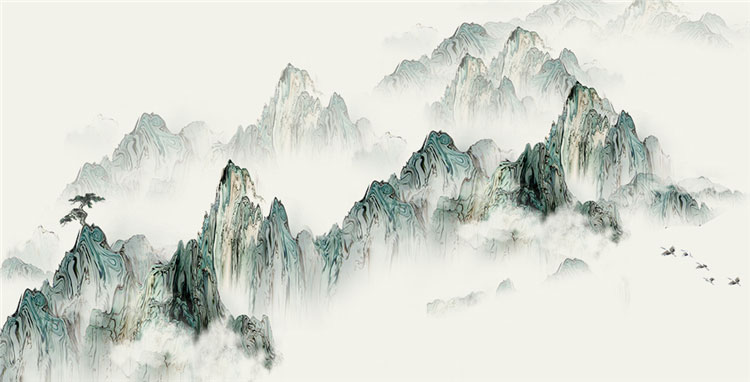 新中式水墨山水群