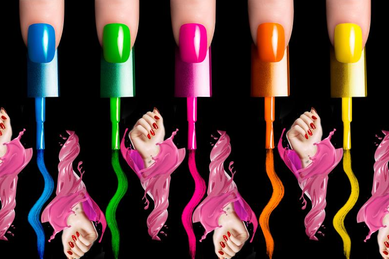 黑色指甲油美甲店