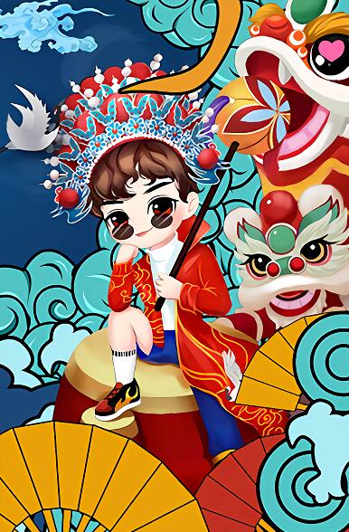 人物 黄花 眼境
