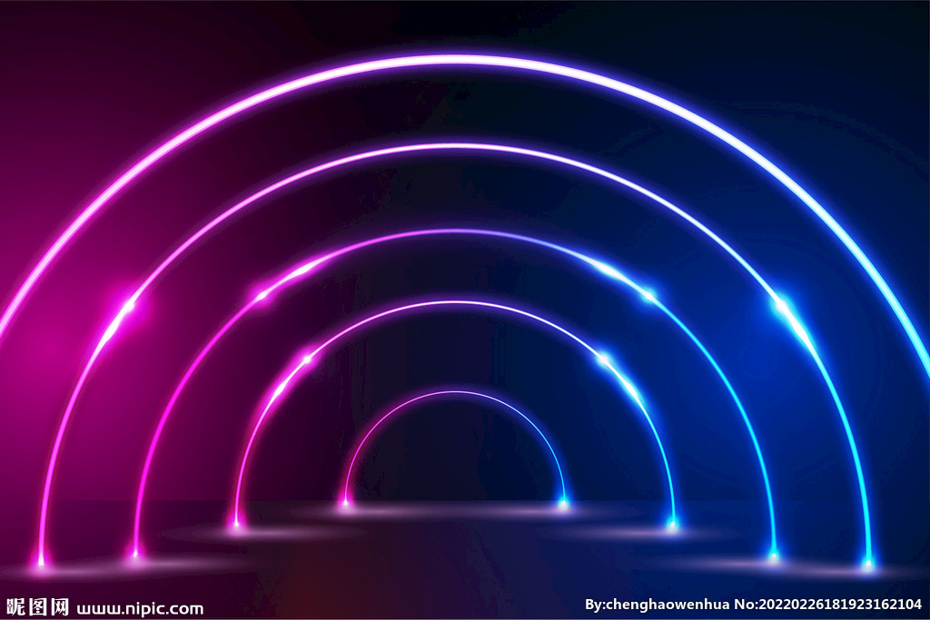 渐变延伸空间光线