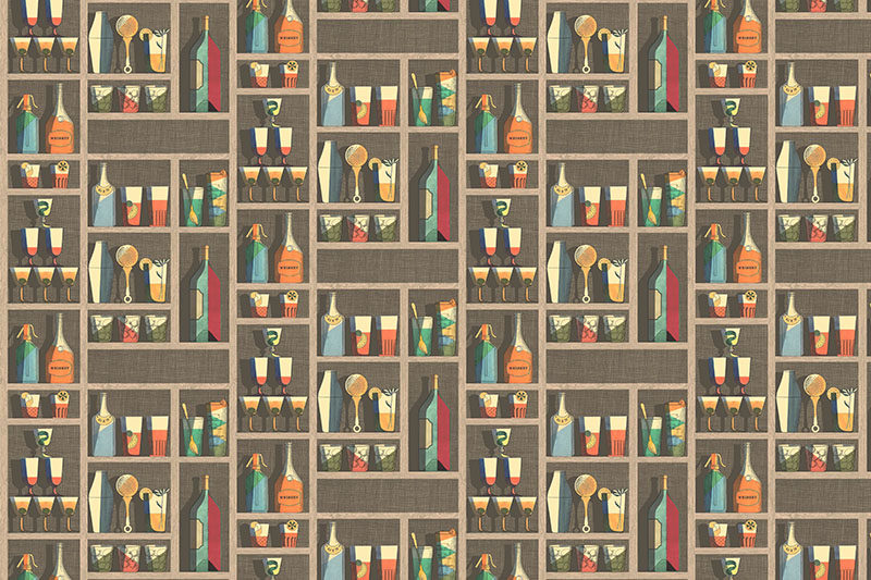 背景墙现代简约酒