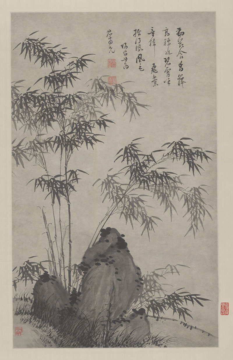 新中式玄关水墨竹