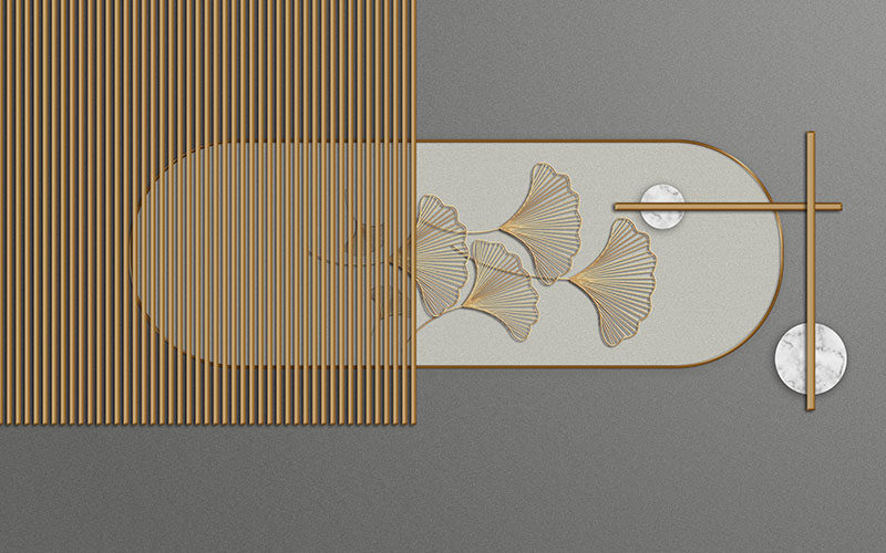 现代简约背景墙金