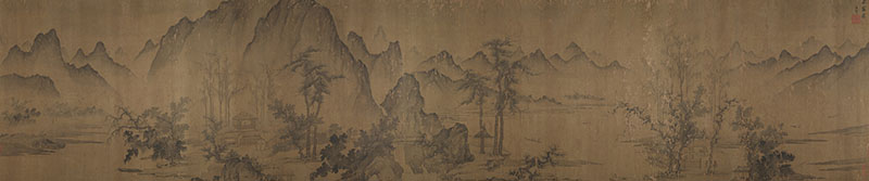 新中式山水背景墙