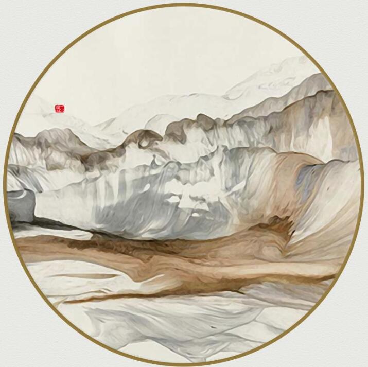 新中式抽象山水背