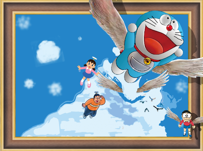 小尺寸背景墙卡通