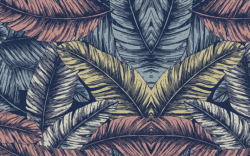 现代简约背景墙彩