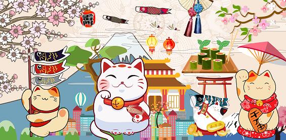 招财猫日式寿司日