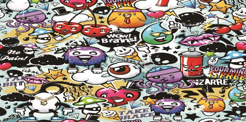 精美涂鸦多彩背景